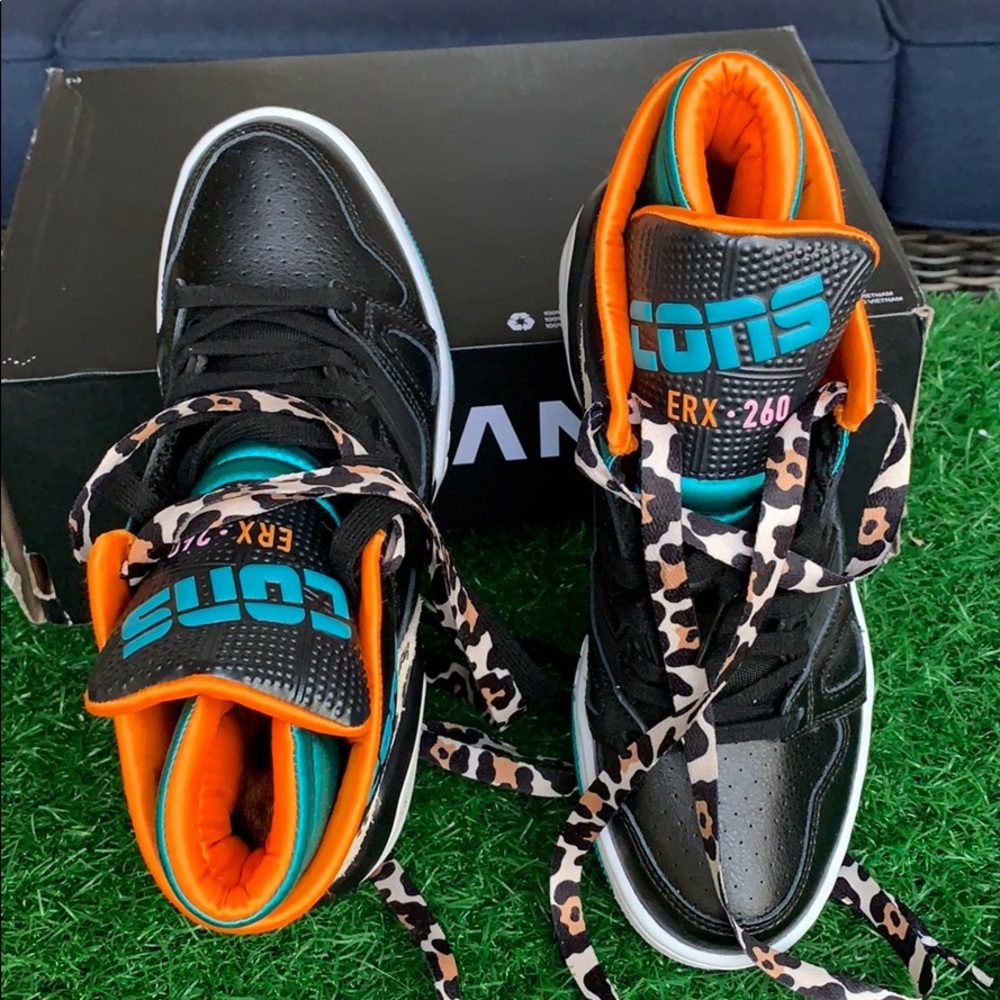 Converse ERX 260 MID Black/rapid teal/orange rindW - Picture 15 of 16